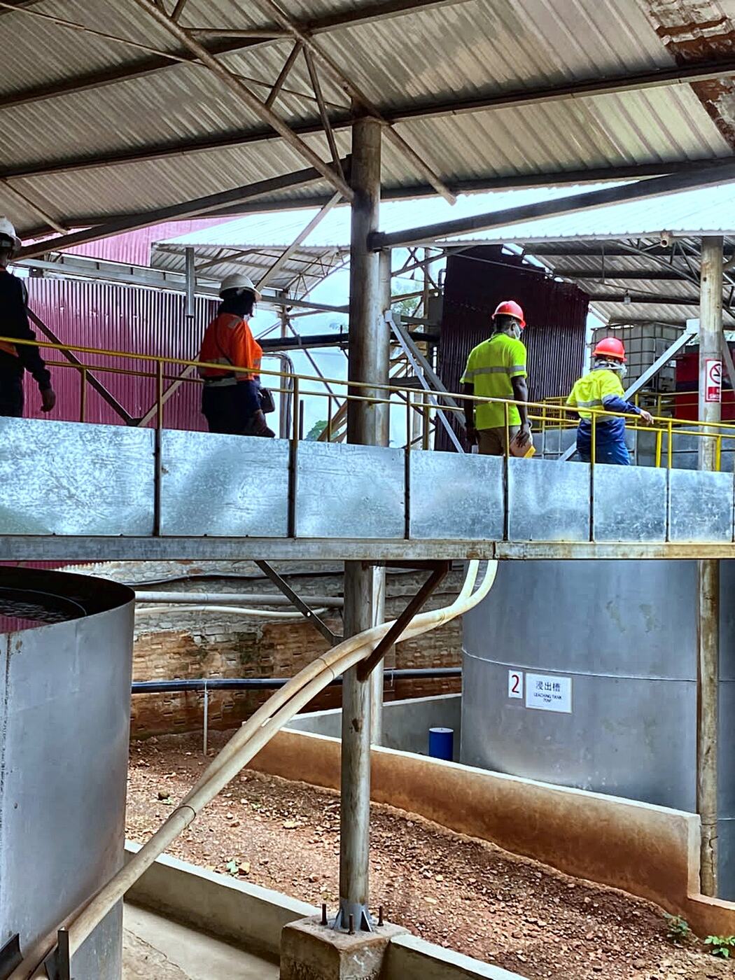 Leach tanks and process plant walkthrough